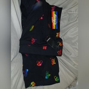 Disney Black Capri Crop Shorts